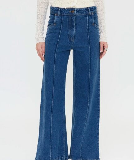 Pantalón vaquero wide leg azul - Wild Pony