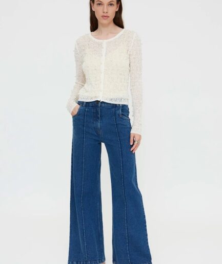 Pantalón vaquero wide leg azul - Wild Pony