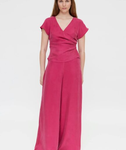 Pantalón wide leg fucsia - Wild Pony