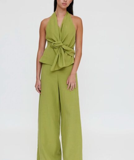 Pantalón wide leg verde - Wild Pony
