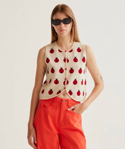 Top de punto con estampado Red Coccinella - Compañía Fantástica