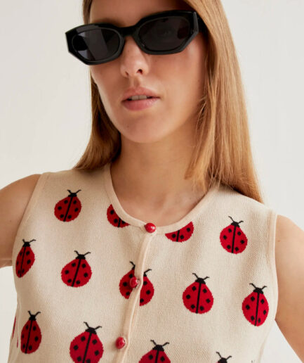 Top de punto con estampado Red Coccinella - Compañía Fantástica