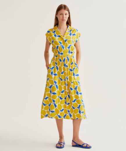Vestido midi con estampado Limoncello - Compañía Fantástica