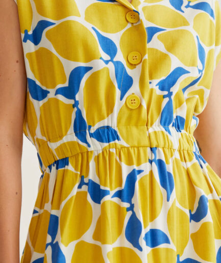 Vestido midi con estampado Limoncello - Compañía Fantástica