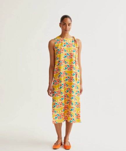 Vestido midi con estampado citrus - Compañía Fantástica