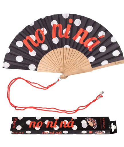 Abanico “no ni ná” lunares