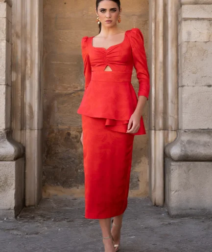 Conjunto falda plumas