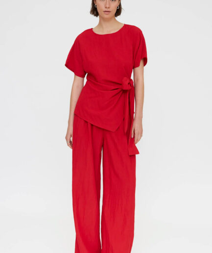 Pantalón fluido rojo - Compañía Fantástica