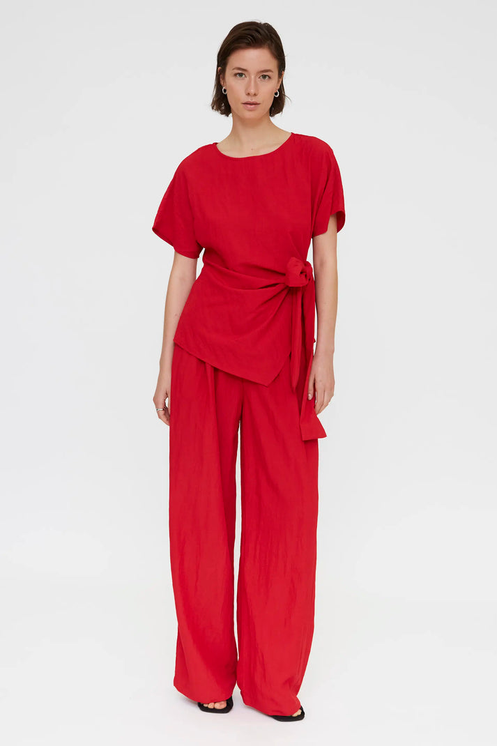 Pantalón fluido rojo - Compañía Fantástica Pantalón fluido rojo - Compañía Fantástica