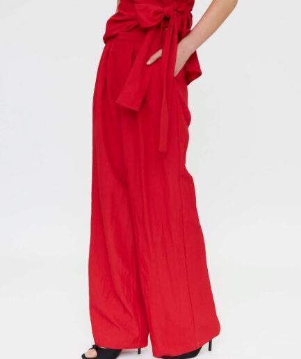 Pantalón fluido rojo - Compañía Fantástica