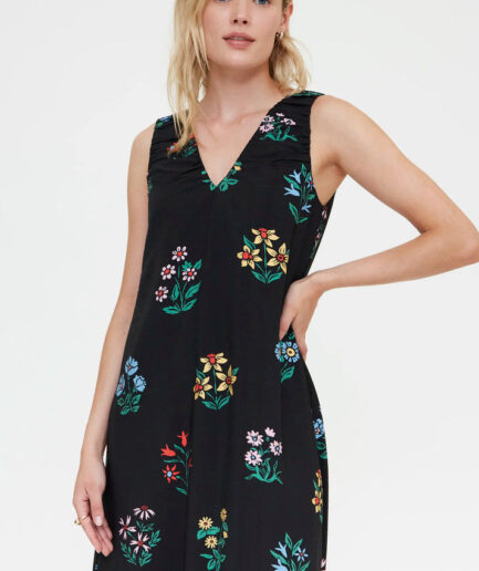 Vestido largo con estampado multicolor gardener - Compañía Fantástica