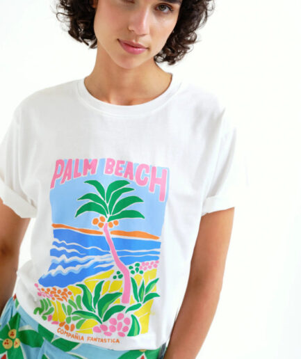 Camiseta con estampado Palm Beach - Compañía Fantástica