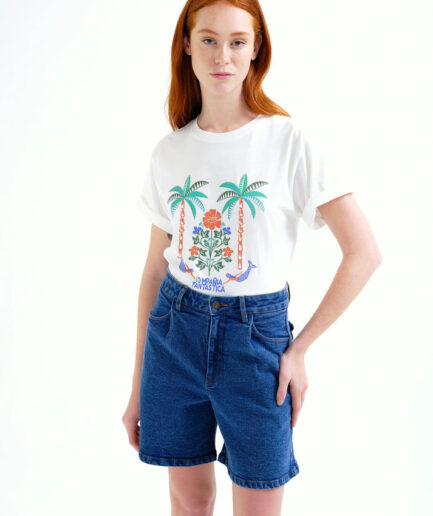 Camiseta con estampado Palm & Mermaid - Compañía Fantástica