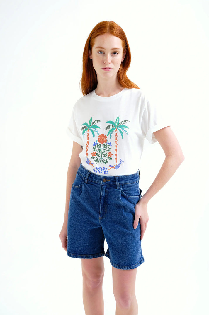 Camiseta con estampado Palm & Mermaid - Compañía Fantástica Camiseta con estampado Palm & Mermaid - Compañía Fantástica