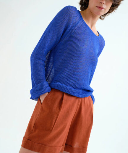 Shorts 100% algodón marrón - Compañía Fantástica