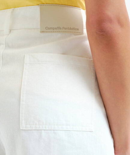 Shorts blanco 100% algodón - Compañía Fantástica