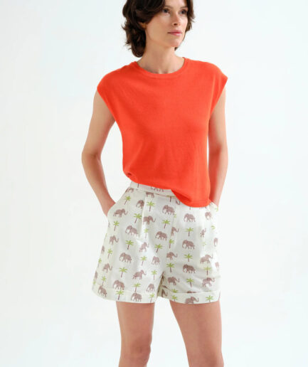 Top de punto suave naranja - Compañía Fantástica