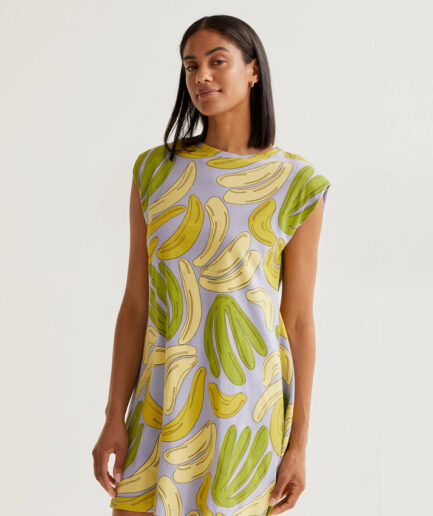Vestido corto con estampado Guineo - Compañía Fantástica