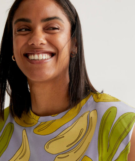 Vestido corto con estampado Guineo - Compañía Fantástica