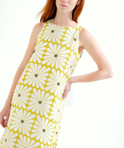 Vestido largo con estampado Olive Flower - Compañía Fantástica