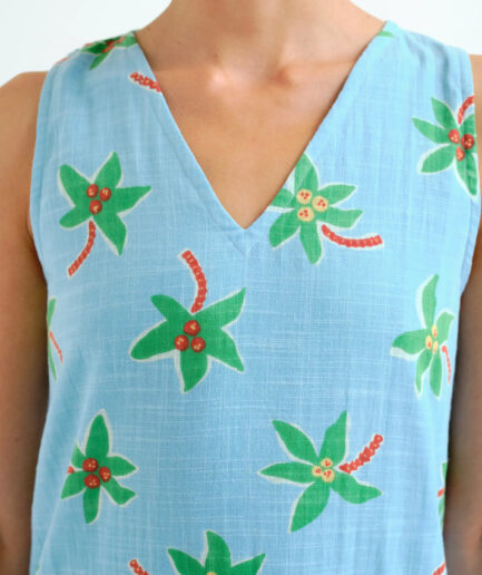 Vestido midi con estampado Cocotero Small - Compañía Fantástica