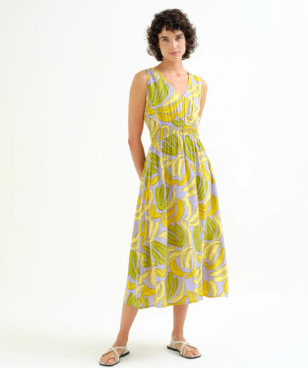 Vestido midi con estampado Guineo - Compañía Fantástica