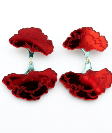 Pendientes flamenca grandes metacrilato