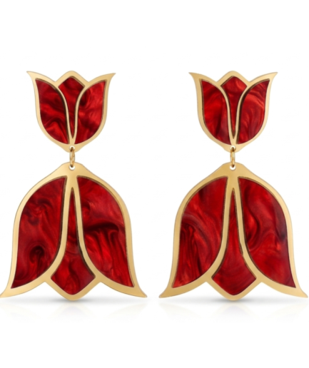 Pendientes flamenca hechos a mano. Joyas de diseño. Producto artesanal. Producto hecho en España