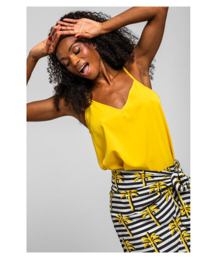 BLUSA LENCERA AMARILLA - LA FARAONA