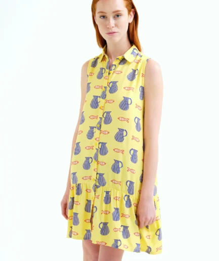 VESTIDO CORTO CON ESTAMPADO BRAVA