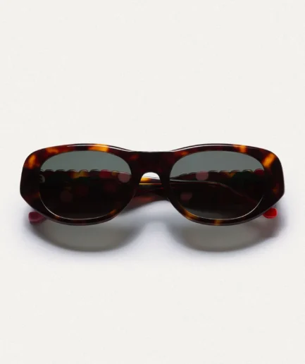 GAFAS DE SOL MARRONES CON ESTAMPADO GUINDA - MR BOHO X COMPAÑÍA FANTÁSTICA