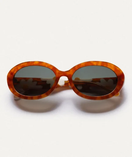 Gafas de sol marrones con estampado de margaritas - Mr Boho x Compañía Fantástica