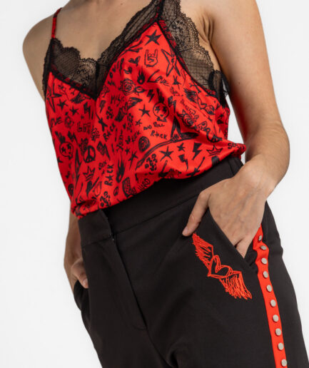 Blusa lencera - Lolina. ROCK AND ROLL