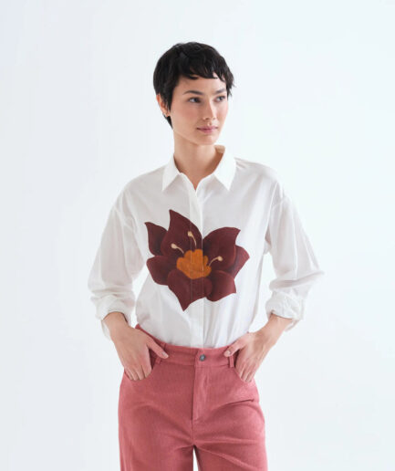 Camisa 100% algodón con estampado Flor Rivera - Compañía Fantástica