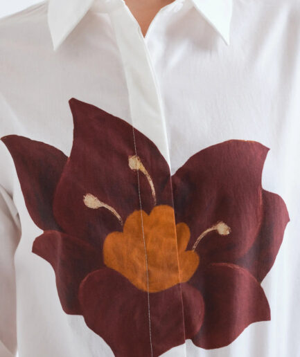 Camisa 100% algodón con estampado Flor Rivera - Compañía Fantástica