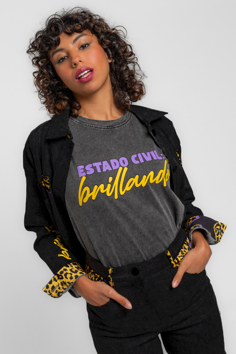 Camiseta sin mangas corte canalla - Lolina. BRILLANDO (1) Camiseta sin mangas corte canalla - Lolina. BRILLANDO
