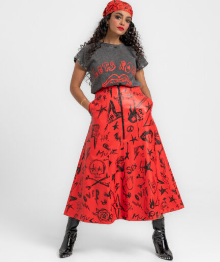 Camiseta sin mangas corte canalla - Lolina. ROCK AND ROLL