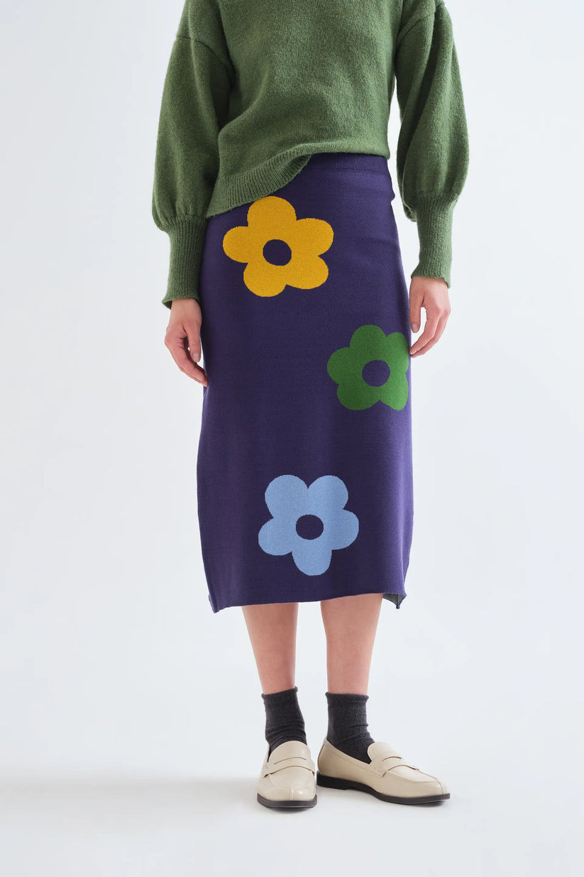 Falda midi con estampado Euphonia - Compañía Fantástica (1) Falda midi con estampado Euphonia - Compañía Fantástica