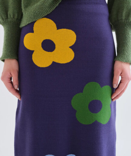 Falda midi con estampado Euphonia - Compañía Fantástica