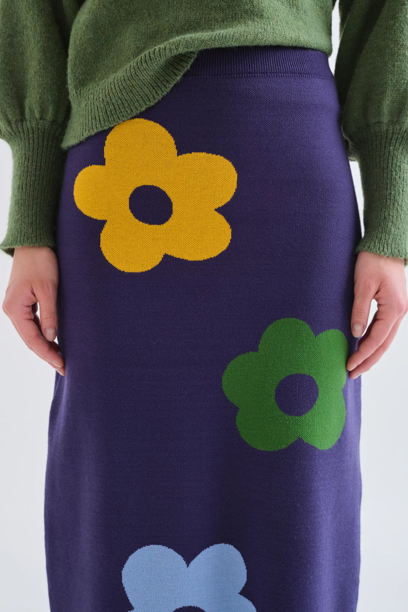 Falda midi con estampado Euphonia - Compañía Fantástica (2) Falda midi con estampado Euphonia - Compañía Fantástica