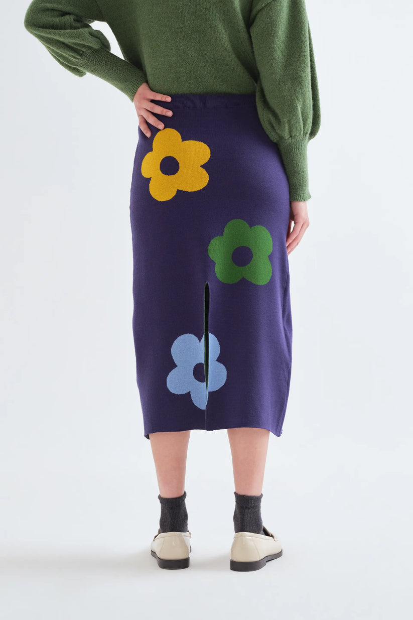 Falda midi con estampado Euphonia - Compañía Fantástica (4) Falda midi con estampado Euphonia - Compañía Fantástica