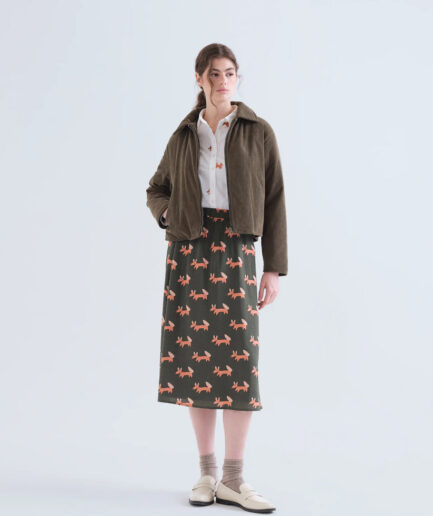 Falda midi con estampado Volpe - Compañía Fantástica