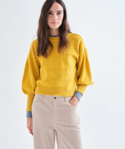 Jersey básico de punto amarillo - Compañía Fantástica