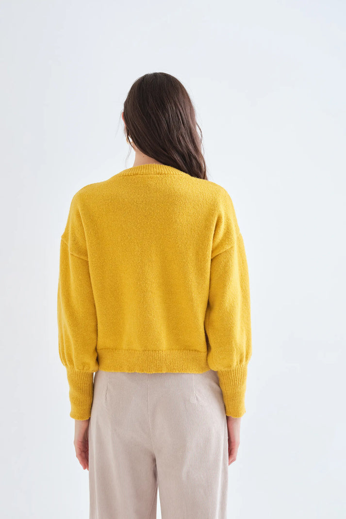 Jersey básico de punto amarillo - Compañía Fantástica (2) Jersey básico de punto amarillo - Compañía Fantástica
