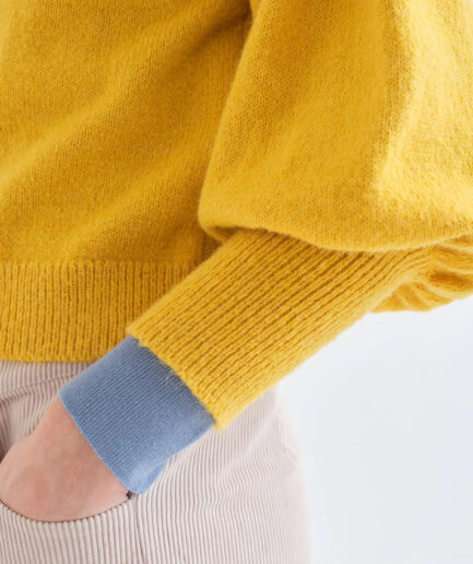 Jersey básico de punto amarillo - Compañía Fantástica