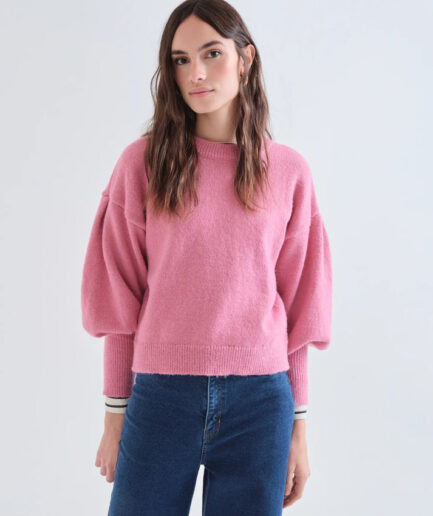 Jersey básico de punto rosa - Compañía Fantástica