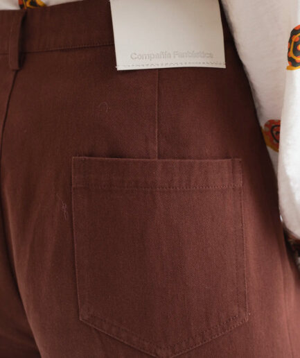 Pantalón vaquero 100% algodón marrón - Compañía Fantástica