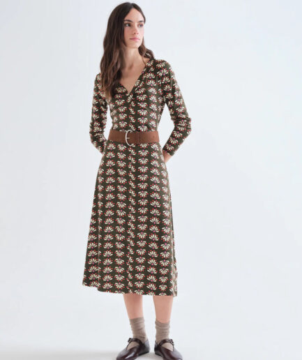 Vestido midi con estampado Geometry - Compañía Fantástica