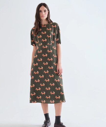 Vestido midi con estampado Volpe - Compañía Fantástica