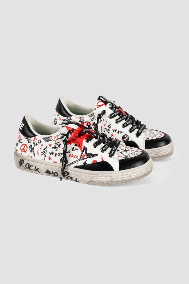 Zapatillas deportivas de piel con suela de goma - Lolina. ROCK AND ROLL Zapatillas deportivas de piel con suela de goma - Lolina. ROCK AND ROLL